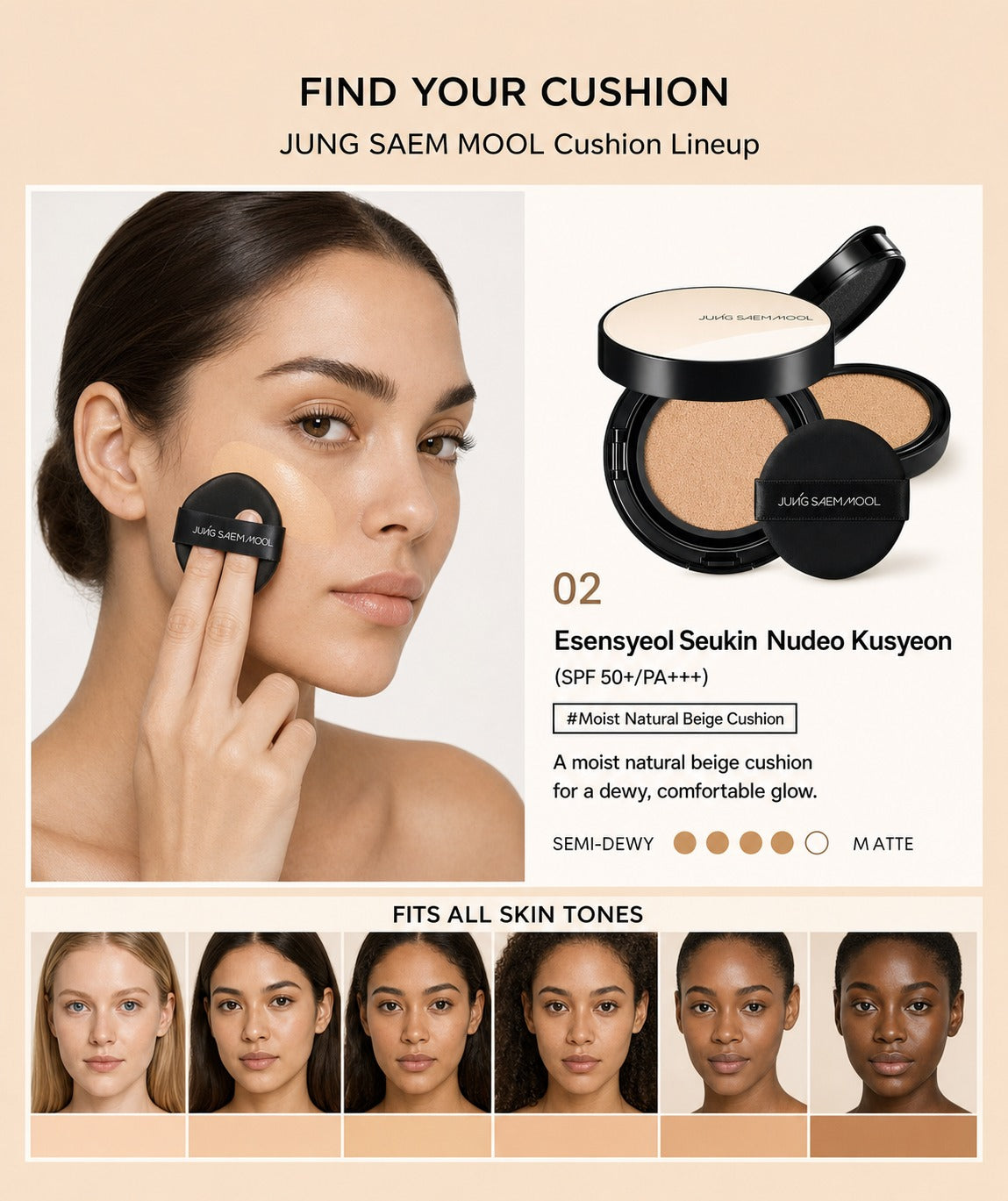Jung Saem Mool Essential Skin Nuder Cushion Set